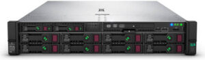 HPE DL380 Gen10 rackmount server featuring Xeon-S 4210R, 32GB RDIMM, Smart Carrier design, and 800W PSU.